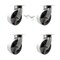 Service Caster 8'' Heavy Duty Semi Steel Cast Iron Swivel Caster Set with 2 Swivel Locks, 4PK CRAN-SCC-KP92S830-SSR-BSL-2-S-2 - alternate 1